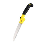 Multifunctional Folding Hand Saw Cutting Fruit Trees Pruning Trimming Gardening Tools(Yellow)