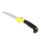 Multifunctional Folding Hand Saw Cutting Fruit Trees Pruning Trimming Gardening Tools(Yellow)