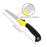 Multifunctional Folding Hand Saw Cutting Fruit Trees Pruning Trimming Gardening Tools(Yellow)