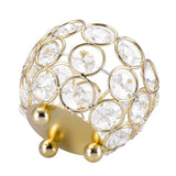 Crystal Tea Light Candle Holders Wedding Decor Table Centerpieces (Gold Diameter 8cm) In Australia - Darrahopens