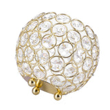 Crystal Tea Light Candle Holders Wedding Decor Table Centerpieces (Gold Diameter 12cm)