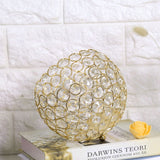 Crystal Tea Light Candle Holders Wedding Decor Table Centerpieces (Gold Diameter 15cm)