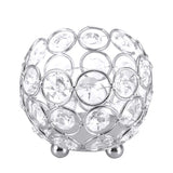 Crystal Tea Light Candle Holders Wedding Decor Table Centerpieces (Silver Diameter 8cm) In Australia - Darrahopens