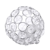 Crystal Tea Light Candle Holders Wedding Decor Table Centerpieces (Silver Diameter 8cm)