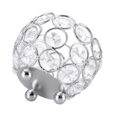 Crystal Tea Light Candle Holders Wedding Decor Table Centerpieces (Silver Diameter 8cm)