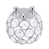 Crystal Tea Light Candle Holders Wedding Decor Table Centerpieces (Silver Diameter 8cm)