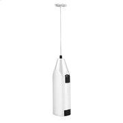 Handheld Milk Frother Electric Foam Maker for Coffee Lattes Eggs Drink Mixer(Silver) In Australia - Darrahopens