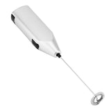 Handheld Milk Frother Electric Foam Maker for Coffee Lattes Eggs Drink Mixer(Silver) In Australia - Darrahopens