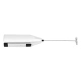 Handheld Milk Frother Electric Foam Maker for Coffee Lattes Eggs Drink Mixer(Silver) In Australia - Darrahopens