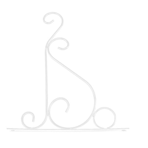 Iron Plant Hanger Wall Hanging Bracket Flower Hook for Home Garden Decoration 30*21cm(White) In Australia - Darrahopens