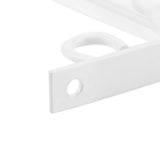 Iron Plant Hanger Wall Hanging Bracket Flower Hook for Home Garden Decoration 30*21cm(White)