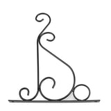 Iron Plant Hanger Wall Hanging Bracket Flower Hook for Home Garden Decoration 30*21cm(Black) In Australia - Darrahopens