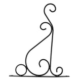 Iron Plant Hanger Wall Hanging Bracket Flower Hook for Home Garden Decoration 30*21cm(Black)