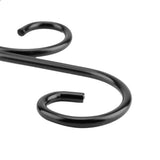 Iron Plant Hanger Wall Hanging Bracket Flower Hook for Home Garden Decoration 30*21cm(Black)
