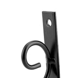 Iron Plant Hanger Wall Hanging Bracket Flower Hook for Home Garden Decoration 30*21cm(Black)