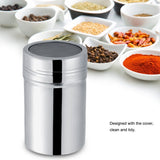 Stainless Steel Durable Spice Jar Season Coffee Bottle Kitchen Tool(L)