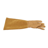 Rose Pruning Gardening Leather Gloves Wearproof Puncture Proof Long Work Glove(Brown M) In Australia - Darrahopens