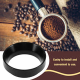 Espresso Dosing Funnel Aluminum Coffee Dosing Ring Replacementfor 58mm Portafilters(Black)