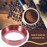 Espresso Dosing Funnel Aluminum Coffee Dosing Ring Replacementfor 58mm Portafilters(Red)