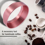 Espresso Dosing Funnel Aluminum Coffee Dosing Ring Replacementfor 58mm Portafilters(Red)