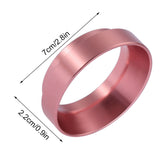 Espresso Dosing Funnel Aluminum Coffee Dosing Ring Replacementfor 58mm Portafilters(Red)
