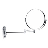 8" Wall Mount Makeup Mirror Double Sided Swivel Mirror 3X Magnifying
