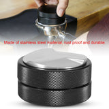 51mm Stainless Steel Coffee Tamper Base Coffee Bean Press Tool Black (Three Angled Slopes) In Australia - Darrahopens