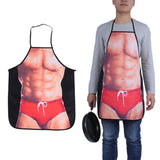 3D Funny Cooking Apron Sexy Man Woman Apron Waterproof Apron (Sexy Man)
