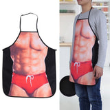 3D Funny Cooking Apron Sexy Man Woman Apron Waterproof Apron (Sexy Man)