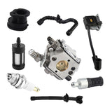 Carburetor Ignition Coil Carb Set for Stihl Walbro 017 018 MS170 MS180 Chainsaw