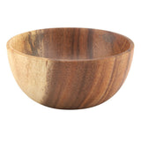 Solid Acacia Wooden Bowl for Salad Soup Rice Hand Made Wooden Bowl Kitchen Utensils (16*7cm)