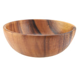 Solid Acacia Wooden Bowl for Salad Soup Rice Hand Made Wooden Bowl Kitchen Utensils (20*7cm) In Australia - Darrahopens