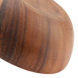 Solid Acacia Wooden Bowl for Salad Soup Rice Hand Made Wooden Bowl Kitchen Utensils (20*7cm)