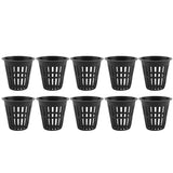 10pcs/Set Durable Safe Plastic Hydroponic Basket Cup for Garden Balcony Planting(Black) In Australia - Darrahopens