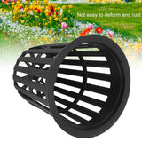10pcs/Set Durable Safe Plastic Hydroponic Basket Cup for Garden Balcony Planting(Black)