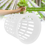10pcs/Set Durable Safe Plastic Hydroponic Basket Cup for Garden Balcony Planting(White)