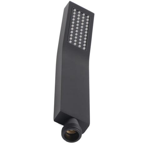 Matte Black Brass Chromeplated Handheld Shower Head Bathroom Sprayer Handshower