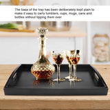 Large Wood Serving tea Water Drinks Tray Wooden Breakfast Tea Serving Tray With Handle #3 In Australia - Darrahopens