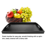 Large Wood Serving tea Water Drinks Tray Wooden Breakfast Tea Serving Tray With Handle #3 In Australia - Darrahopens