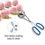 304 Stainless Steel NOn sticky Meatballs Rice Balls Clip Maker Mold Kitchen Tool (Blue)