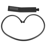 Matte Black Brass Square Handheld Shower Head Bathroom Sprayer Handshower with Hose