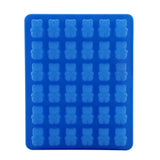 Bear Shape Ice Cube Box Mold Tray Maker Silicone Ice Cream Chocolate (Dark Blue Dropper) In Australia - Darrahopens