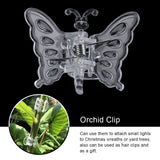 100Pcs Garden Tools Stem Clips Grow Upright Orchid Plastic Mini Stalks Flower