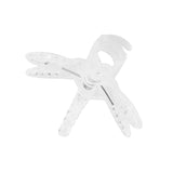 100Pcs Garden Tools Stem Clips Grow Upright Orchid Plastic Mini Stalks Flower Transparent