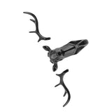 Animals Deer Head Hook Hanger Rack Holder Wall Mount for Home Room Decor(Black) In Australia - Darrahopens