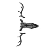 Animals Deer Head Hook Hanger Rack Holder Wall Mount for Home Room Decor(Black) In Australia - Darrahopens