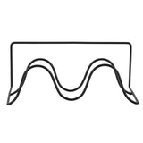 Double Layer Shoes Rack Hanger Shelf Holder Wall Mounted Shoes Rack (Black) In Australia - Darrahopens