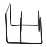 Double Layer Shoes Rack Hanger Shelf Holder Wall Mounted Shoes Rack (Black)