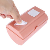 Back Adhesive Wall Mount Trash Garbage Plastic Bag Storage Box Organizer Pink