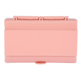 Back Adhesive Wall Mount Trash Garbage Plastic Bag Storage Box Organizer Pink
